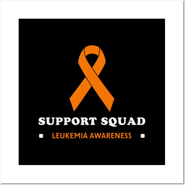 leukemia awareness orange ribbon Wall Art by Alexander Luminova